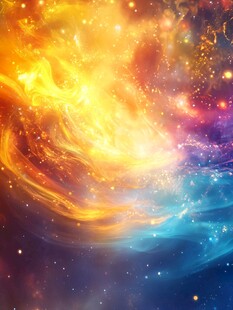 梦幻绚丽的宇宙星云图景