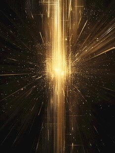 金色光芒能量特效背景图