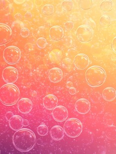 梦幻泡泡渐变背景图
