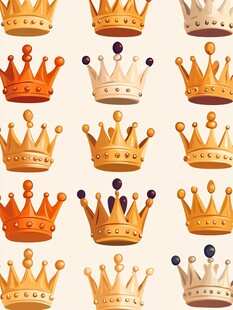 多彩皇冠图案设计