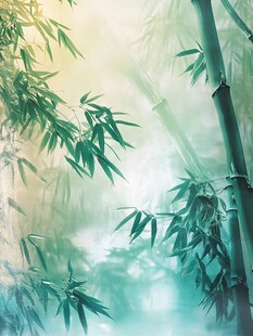 梦幻竹林意境图