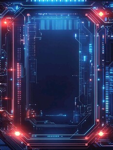 科技感十足的未来电路框架