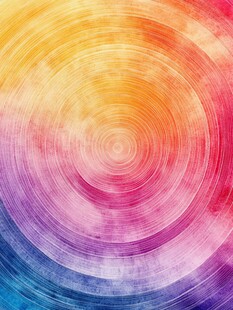 彩色渐变圆环抽象背景图