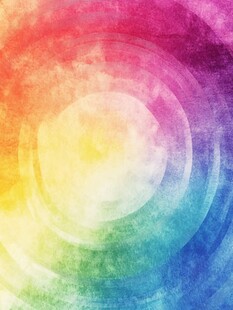 绚丽多彩的水彩圆环背景