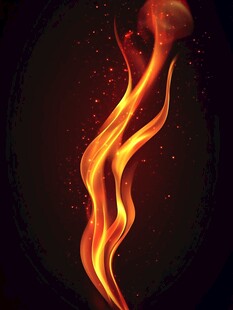 舞动火焰 神秘炽热之光