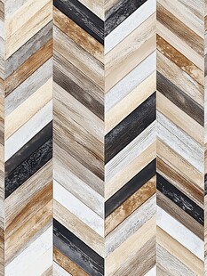 人字形木纹瓷砖图案展示