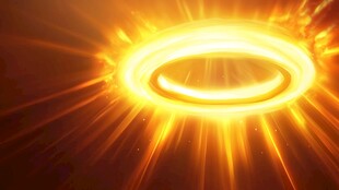 炫目光芒能量环特效画面