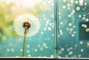 窗边蒲公英 梦幻清新之景