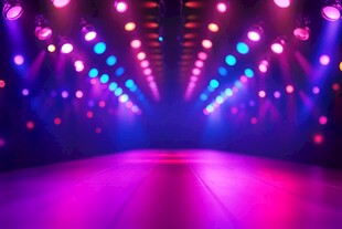 梦幻舞台灯光秀场景