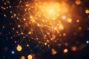 科技光效网络抽象背景图