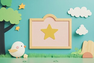 童趣梦幻场景插画