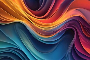 绚丽多彩的流体抽象图案