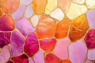 彩色玻璃马赛克纹理图案