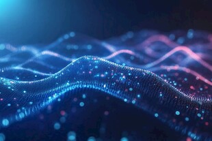 科技感数据波动动态背景图