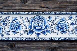 青花牡丹纹饰 古典韵味浓