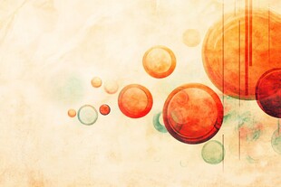 梦幻多彩圆形抽象艺术背景