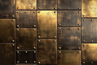 复古金属拼接墙面纹理