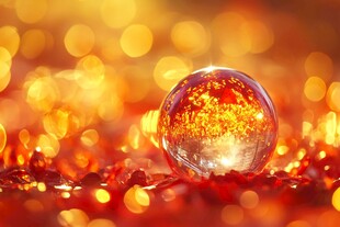 梦幻金红水晶球场景