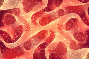 梦幻红色流体渐变背景图