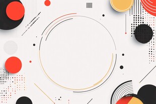 几何元素简约背景图