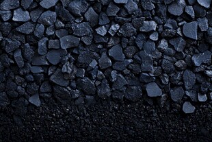 黑色碎石纹理特写