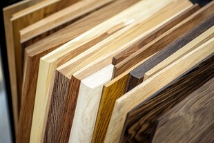 多样木材板材展示