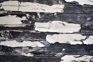 黑白纹理石墙背景图