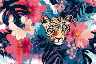 豹隐花丛间的野性浪漫