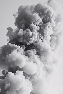 1 黑白烟雾升腾奇幻景象