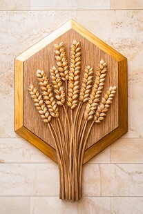 木质麦穗墙饰