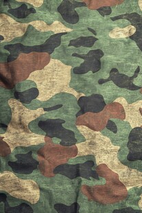 迷彩图案布料纹理特写