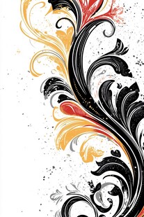 绚丽花纹装饰图案