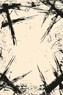墨痕笔触边框背景素材