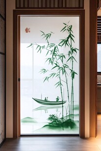 中式竹影屏风 诗意雅致