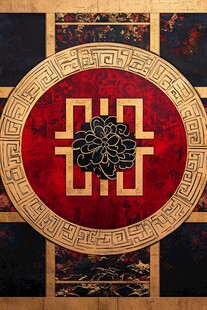 中式传统花纹精美装饰图案