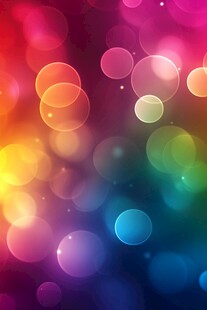 梦幻多彩光斑背景图