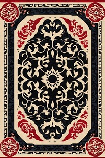 中式古典花纹地毯图案
