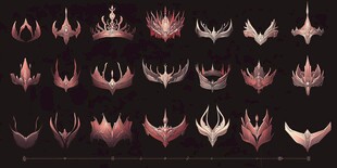 华丽幻想风格王冠设计集合