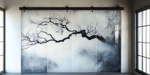 中式水墨风室内装饰挂画