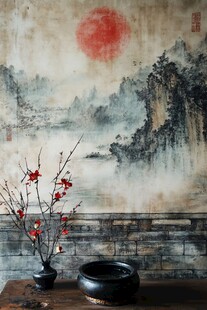 中式水墨风室内装饰景致