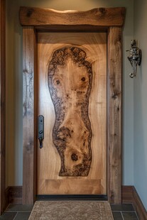 独特原木纹理艺术实木门