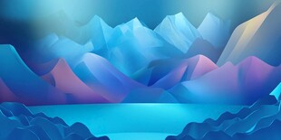 梦幻绚丽的山水风景画面