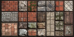 多样地面材质纹理展示