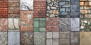 多样砖石纹理素材集合