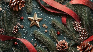 圣诞装饰营造节日氛围