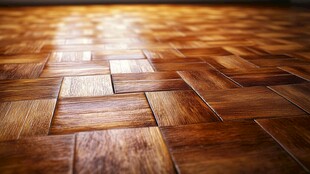 人字拼木地板质感特写