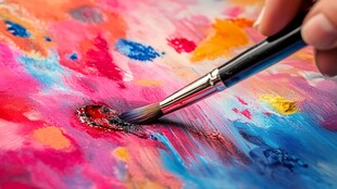 画笔绘就多彩艺术世界