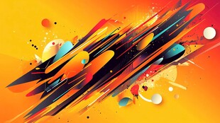 炫彩动感抽象艺术背景图