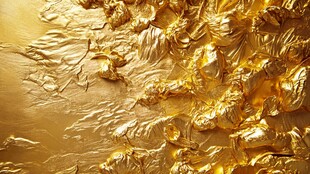金色纹理质感艺术画面