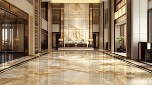 豪华大气的酒店大堂空间